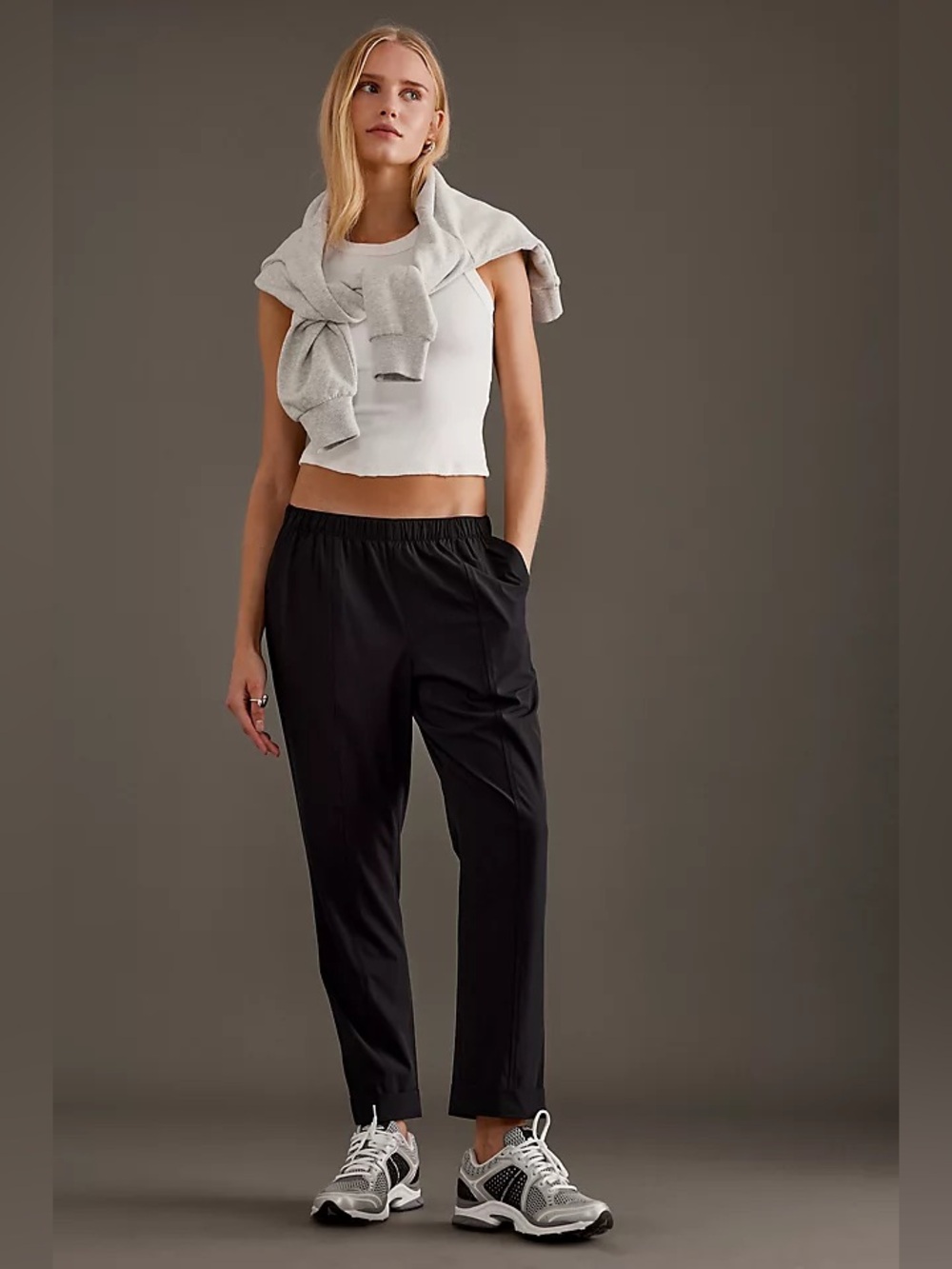 Varley Everly Tapered Trousers in Black